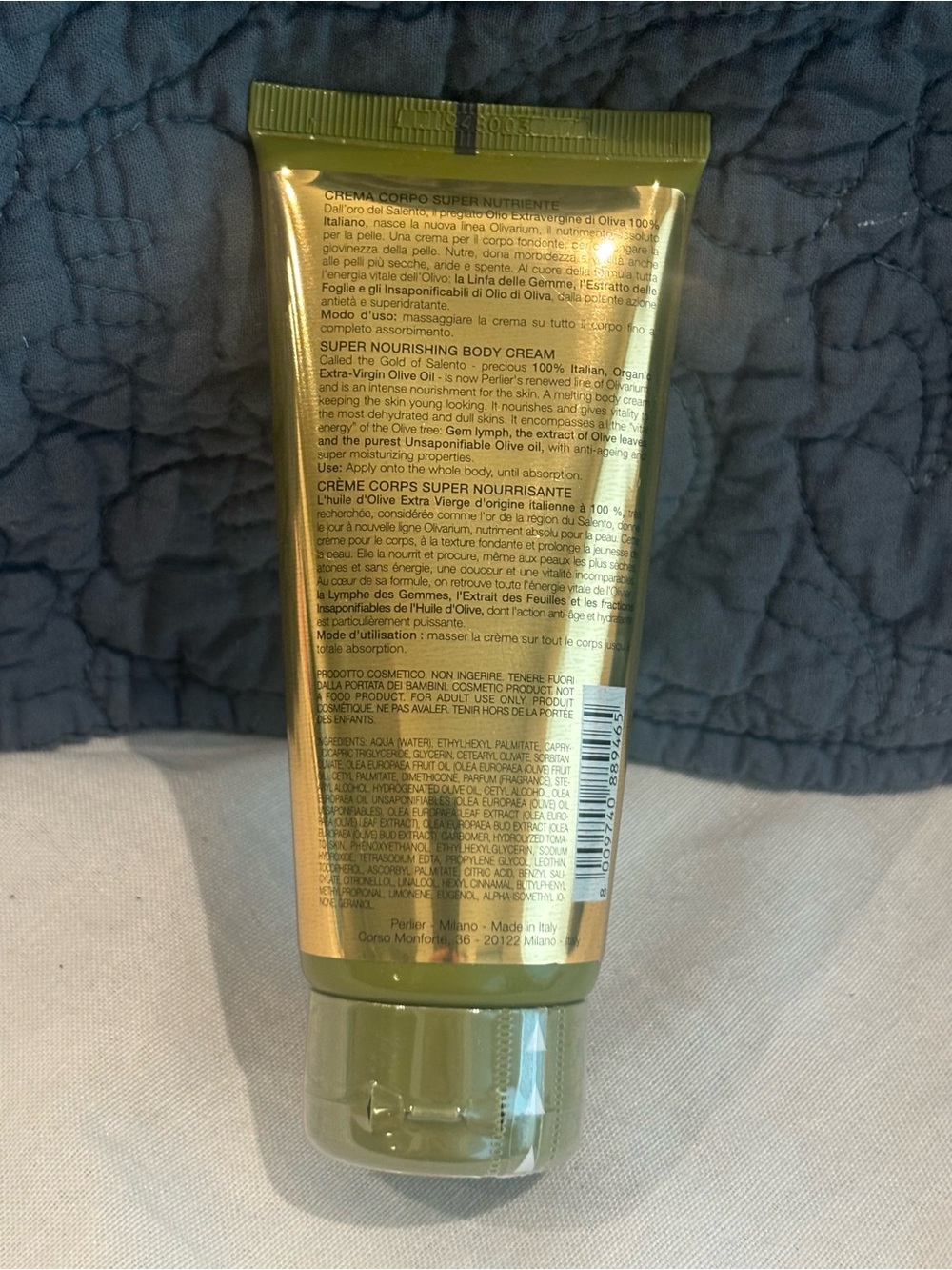 Perlier Olivarium Olive Oil Body Cream 3.3 Oz Super Nourishing Made in Italy NEW - Picture 4 of 4